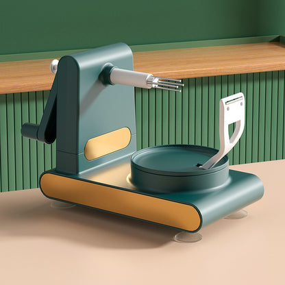 Hand-Crank Multifunctional Fruit Peeler & Slicer