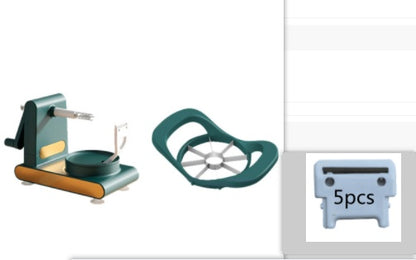 Hand-Crank Multifunctional Fruit Peeler & Slicer