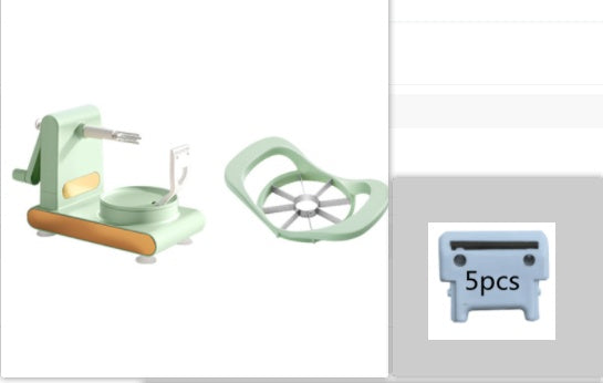 Hand-Crank Multifunctional Fruit Peeler & Slicer